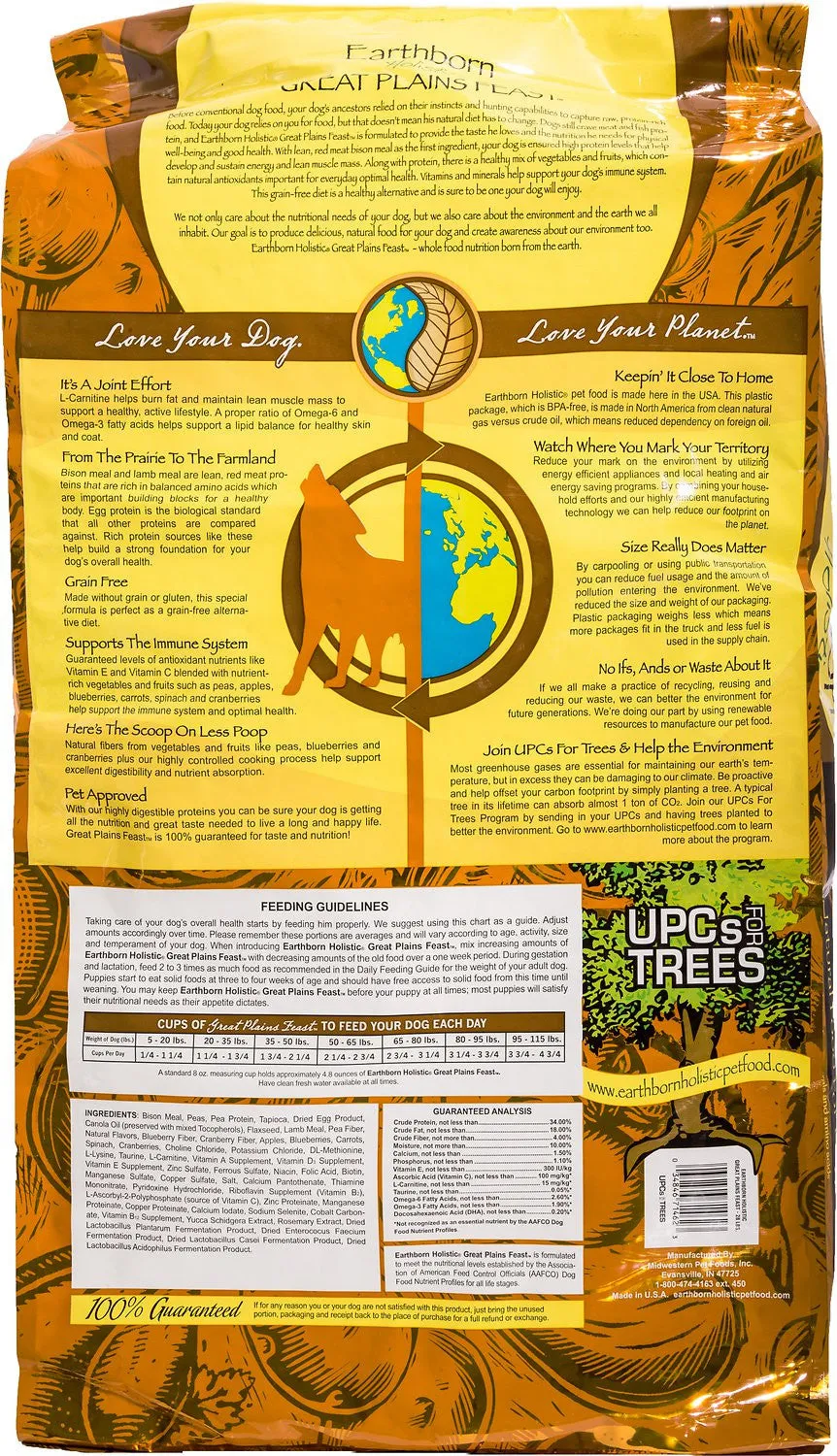 EARTHBORN HOLISTIC GREAT PLAINS FEAST DRY DOG FOOD