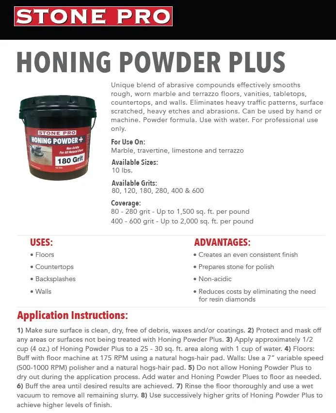 Honing Powder Plus 400 grit 10lb