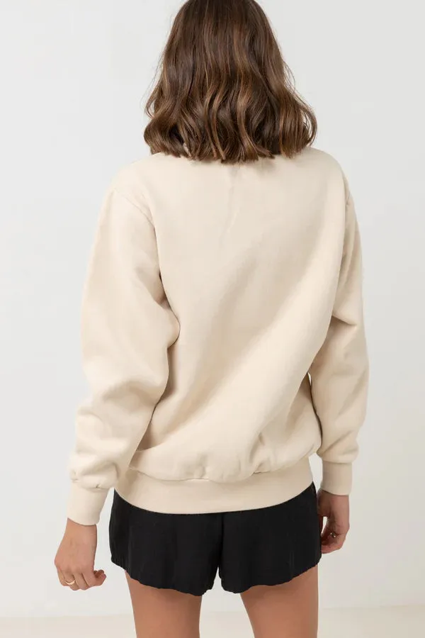 Rhythm Classic Brand Fleece - Oat