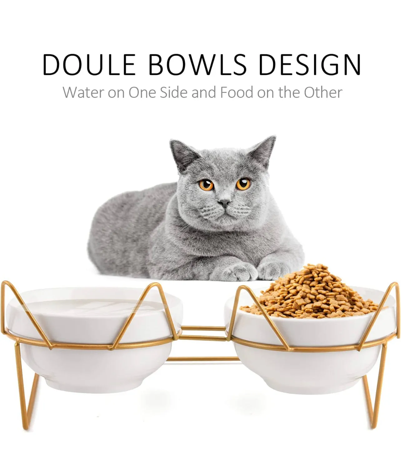 Trosetry Ceramic Double Bowls